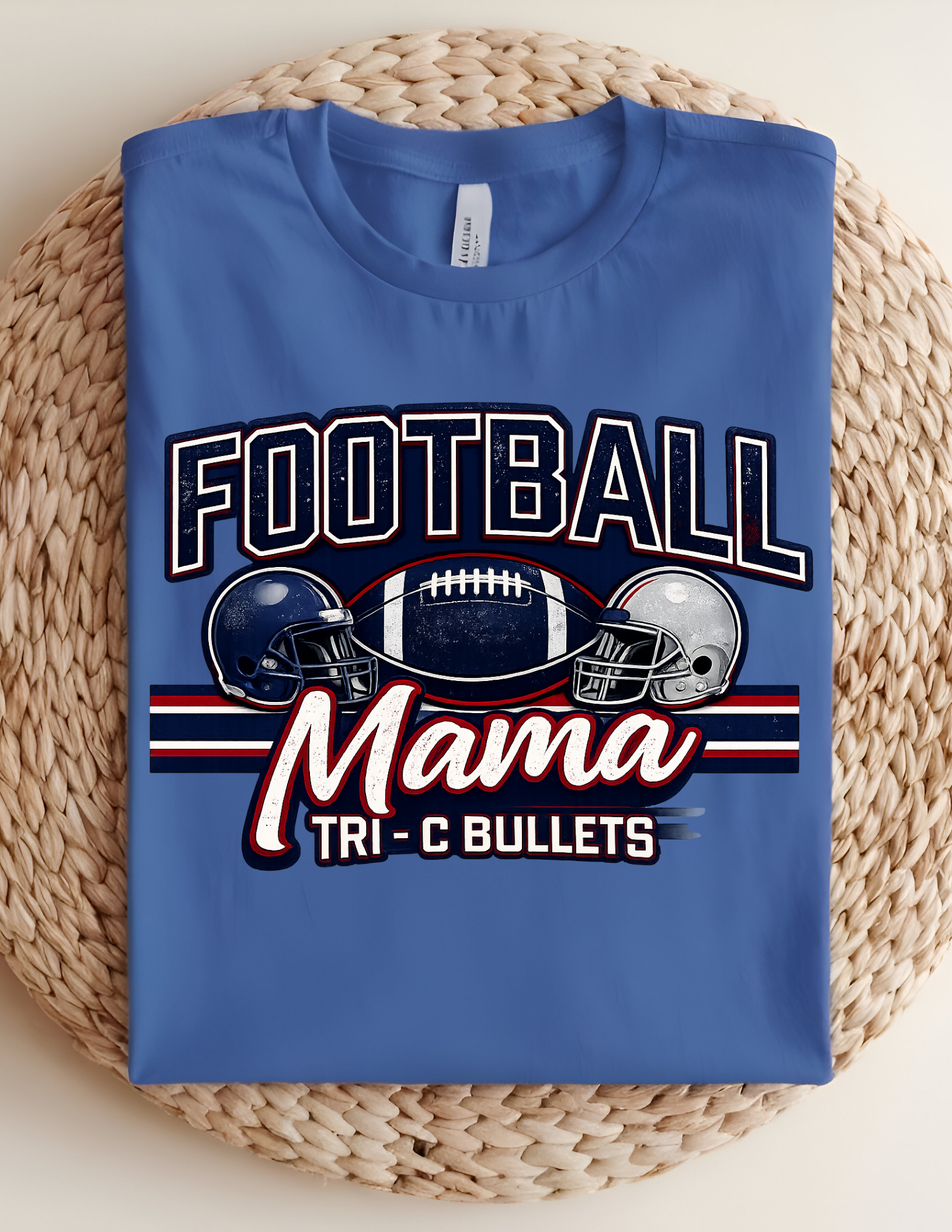 Tri-C Bullets Football Mama Tees