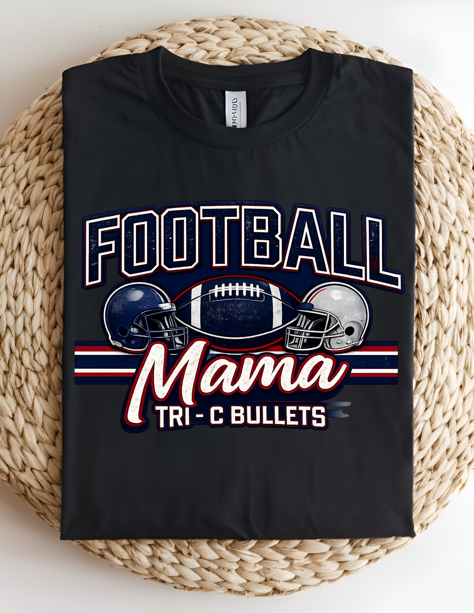 Tri-C Bullets Football Mama Tees