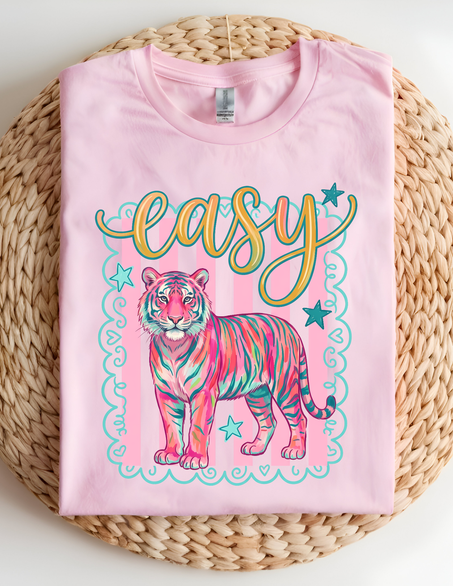 “Easy Tiger” Preppy Graphic Tee