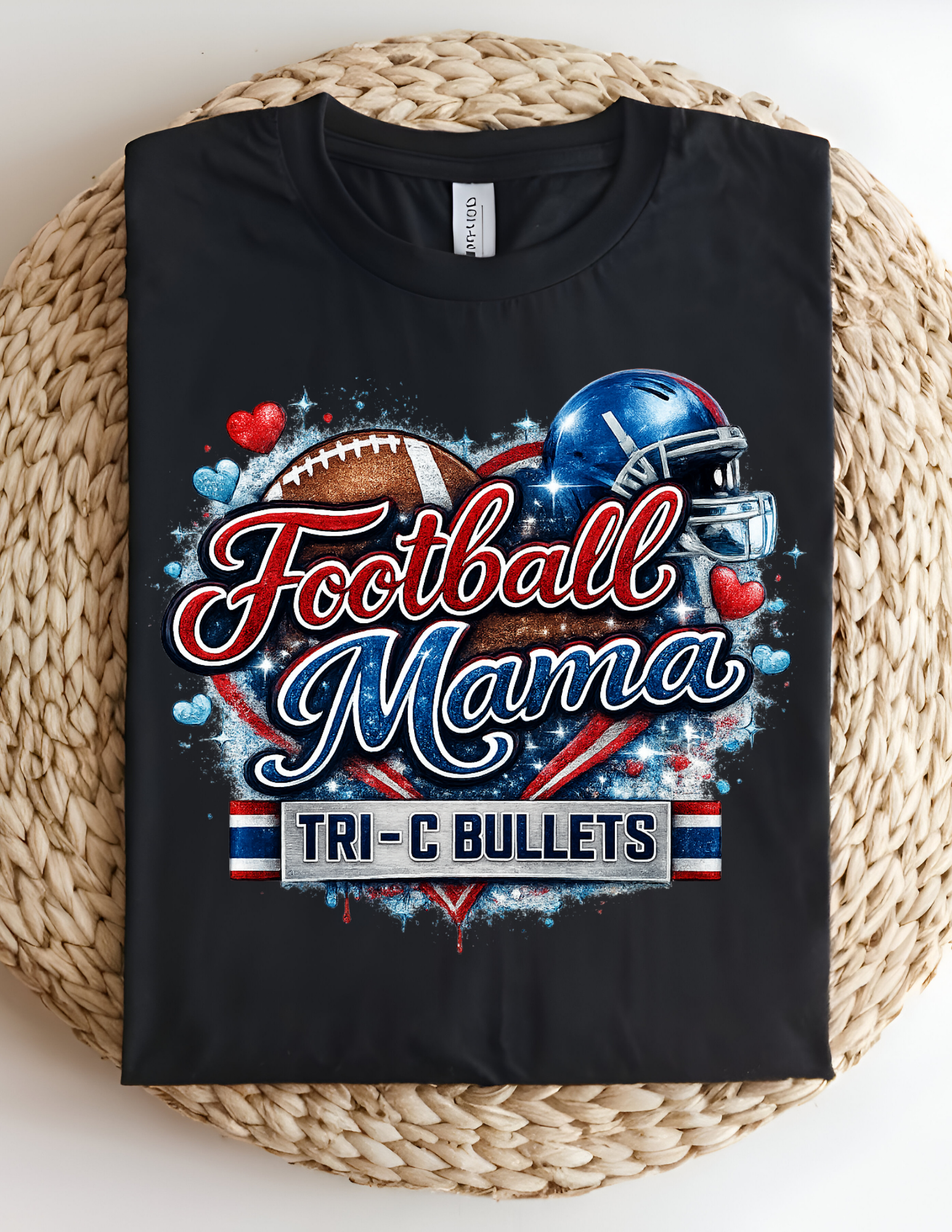Tri-C Bullets Football Mama Tees
