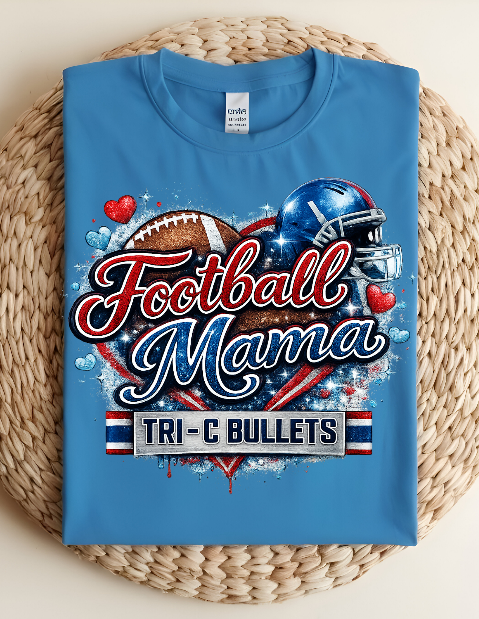 Tri-C Bullets Football Mama Tees