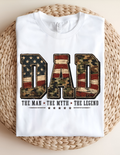 Dad – The Man, The Myth, The Legend Patriotic Tee