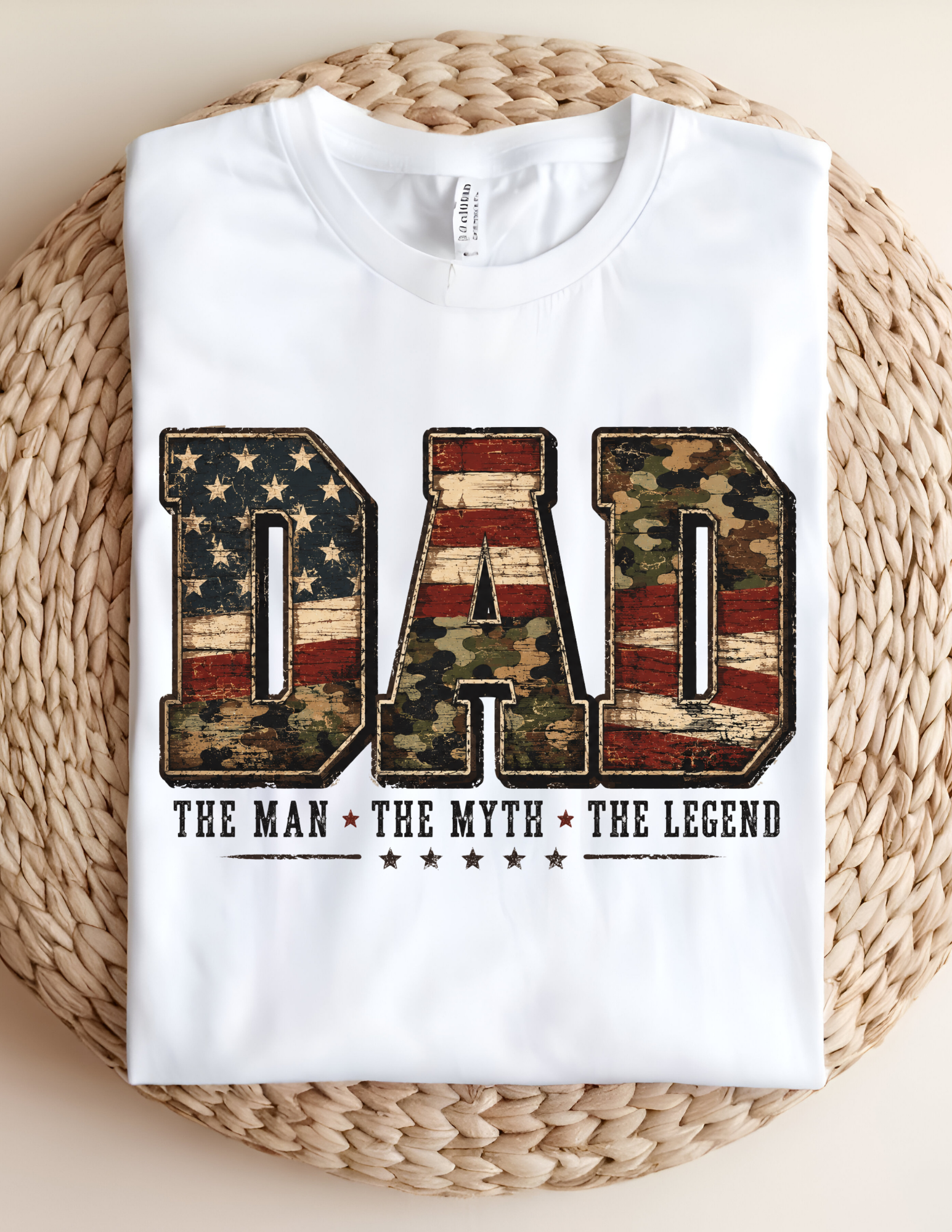 Dad – The Man, The Myth, The Legend Patriotic Tee