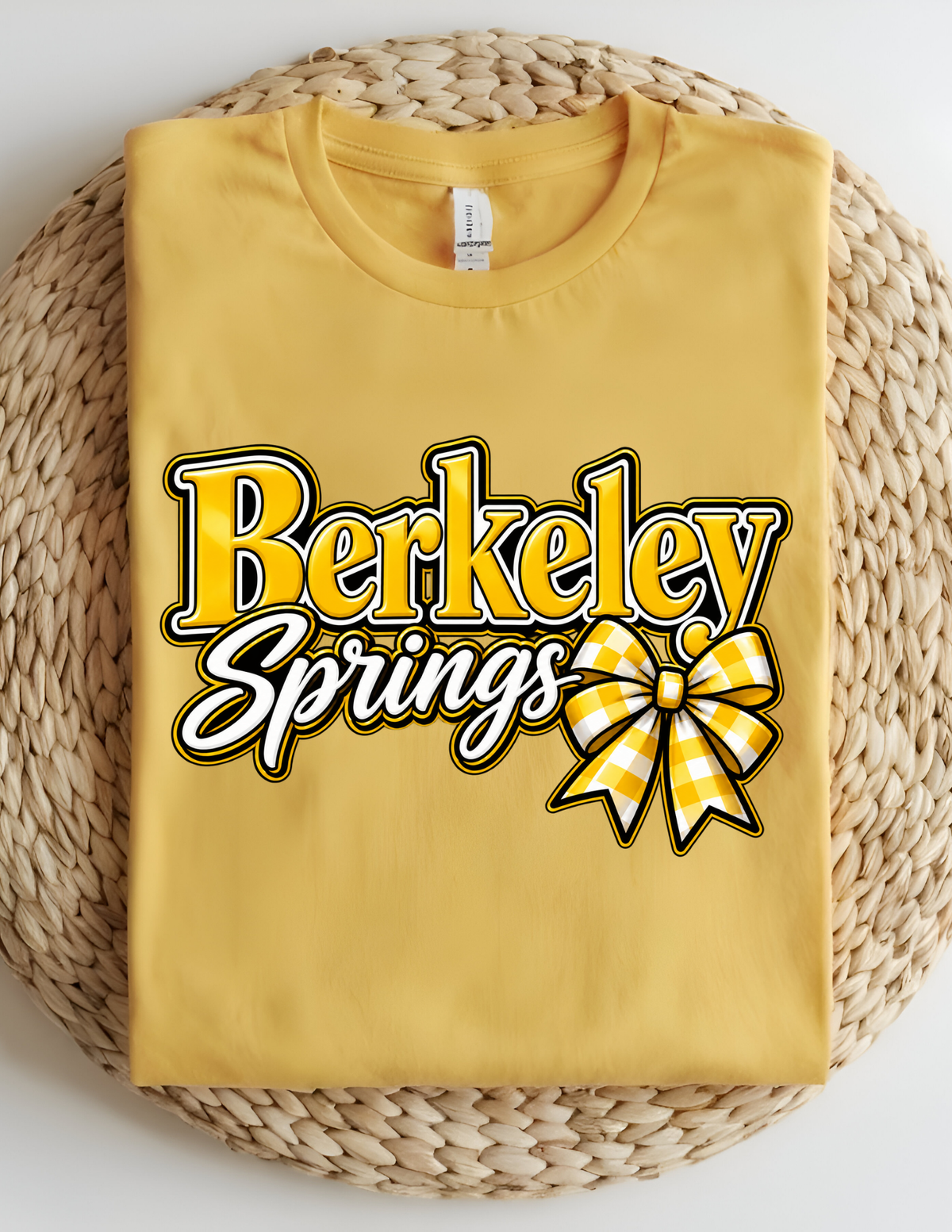 Berkeley Springs Gingham Bow Spirit Tee