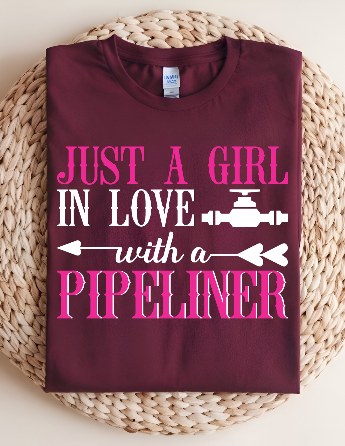 Just a Girl in Love with a Pipeliner Tee