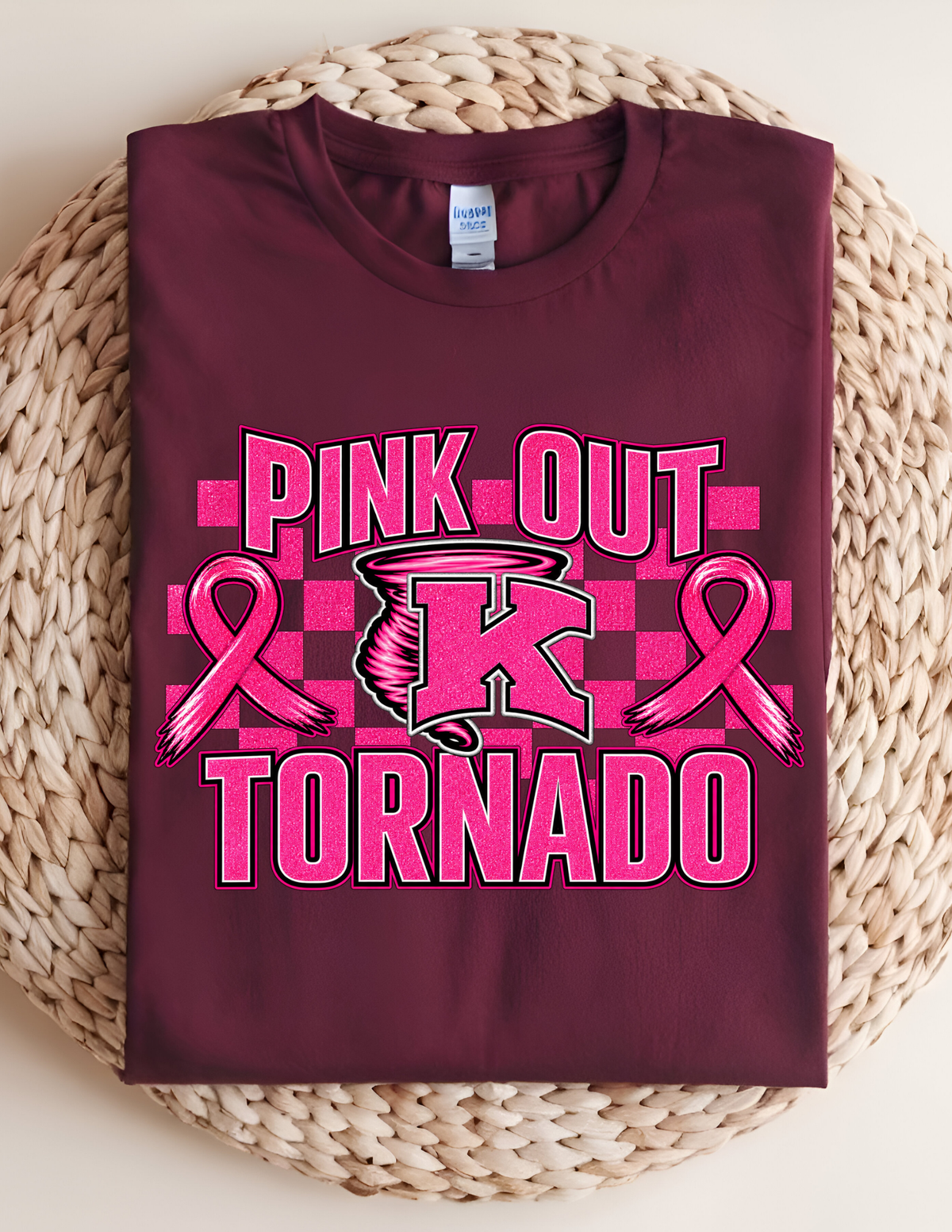 Keyser Pink Out Golden Tornado Breast Cancer Awareness Tee