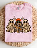 Camo Hunting Ghosts Halloween Tee