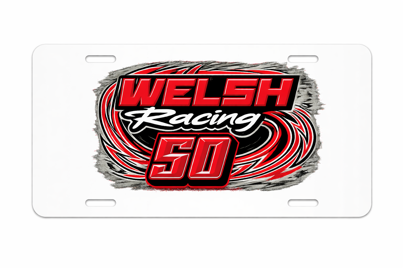 Colin Welsh Racing License Plate