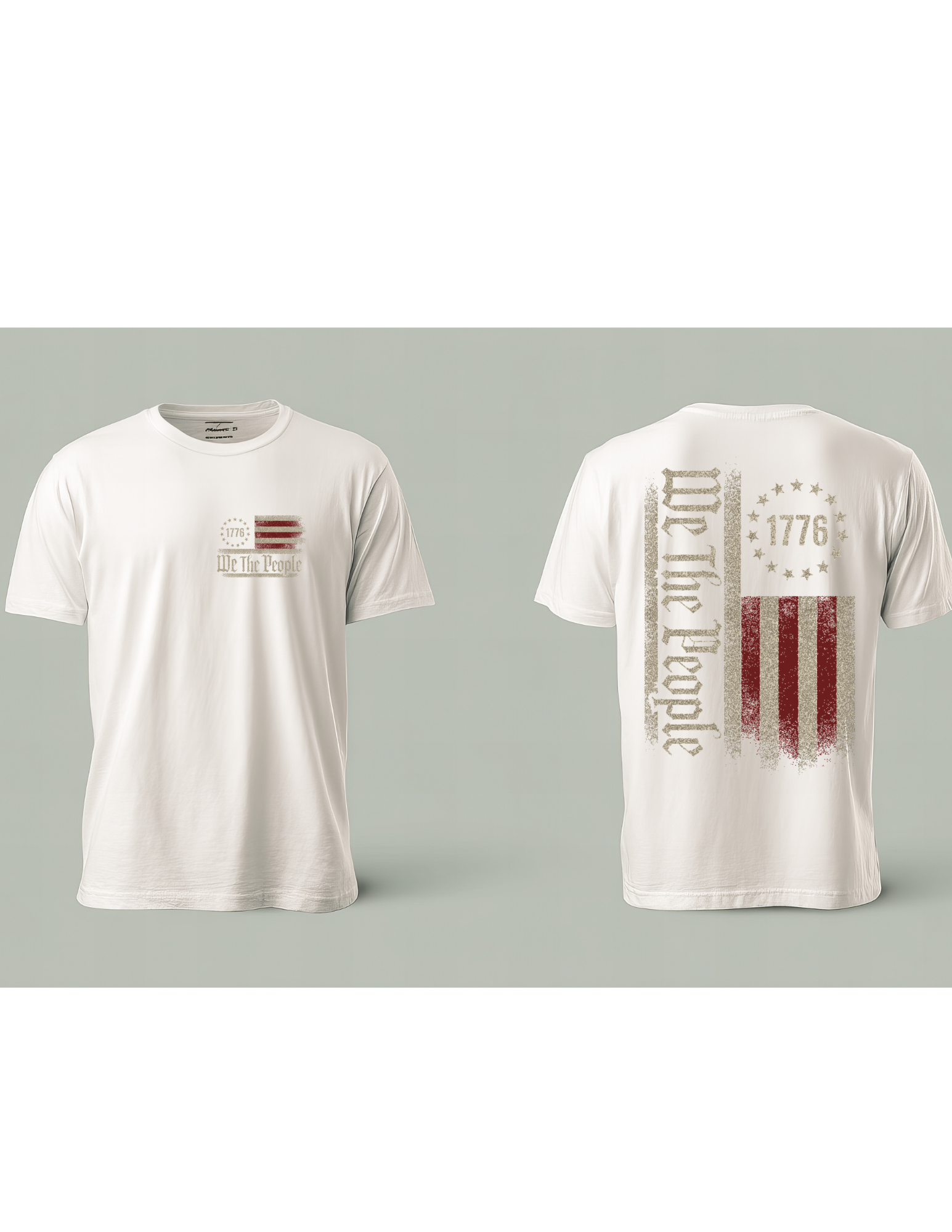 “We The People 1776” Patriotic Front & Back Tee