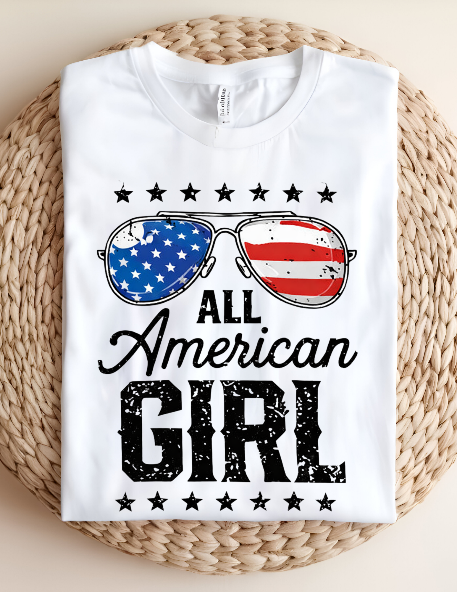 All American Girl Patriotic Graphic Tee
