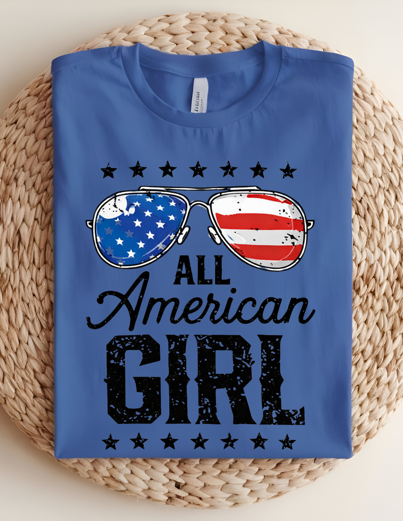 All American Girl Patriotic Graphic Tee