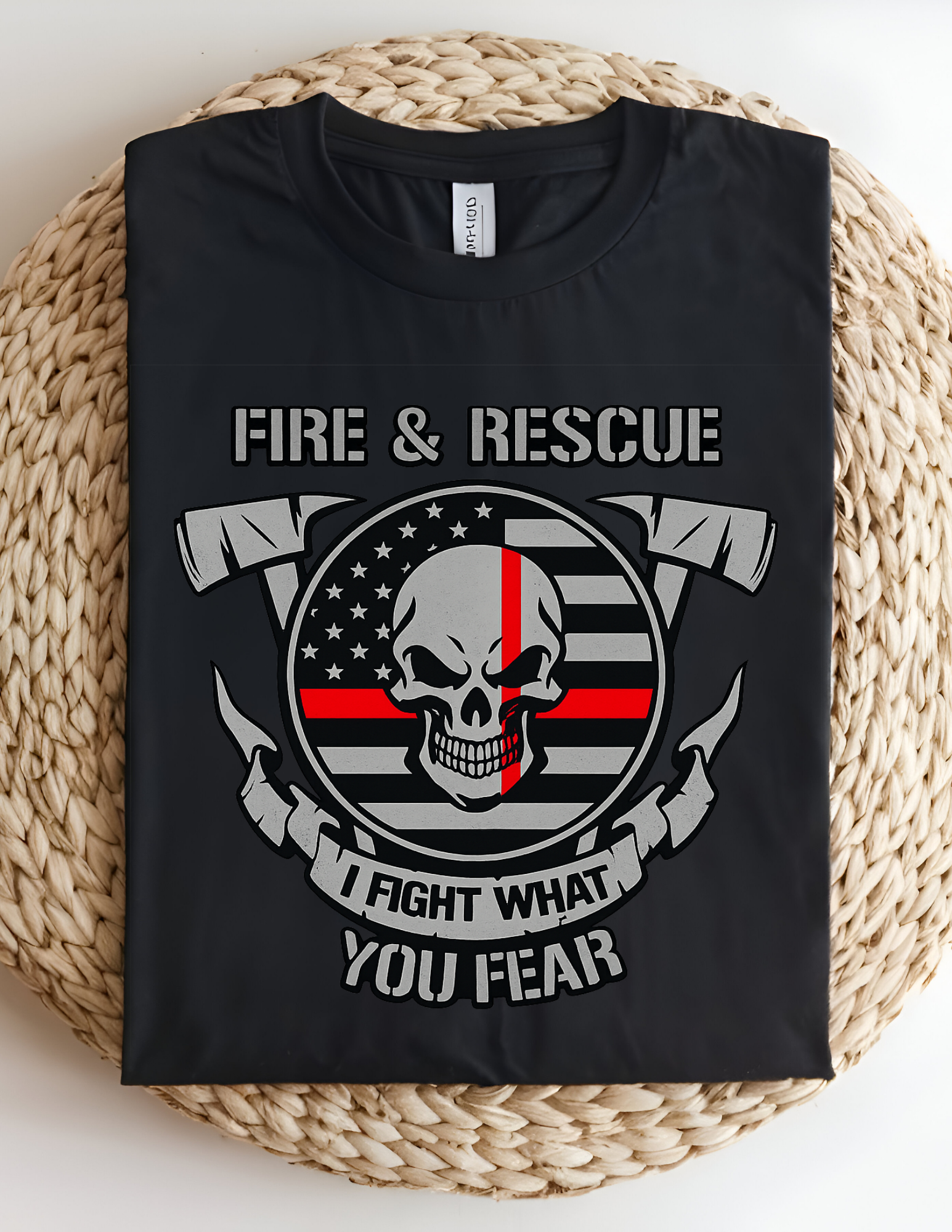 Fire & Rescue “I Fight What You Fear” Skull Tee