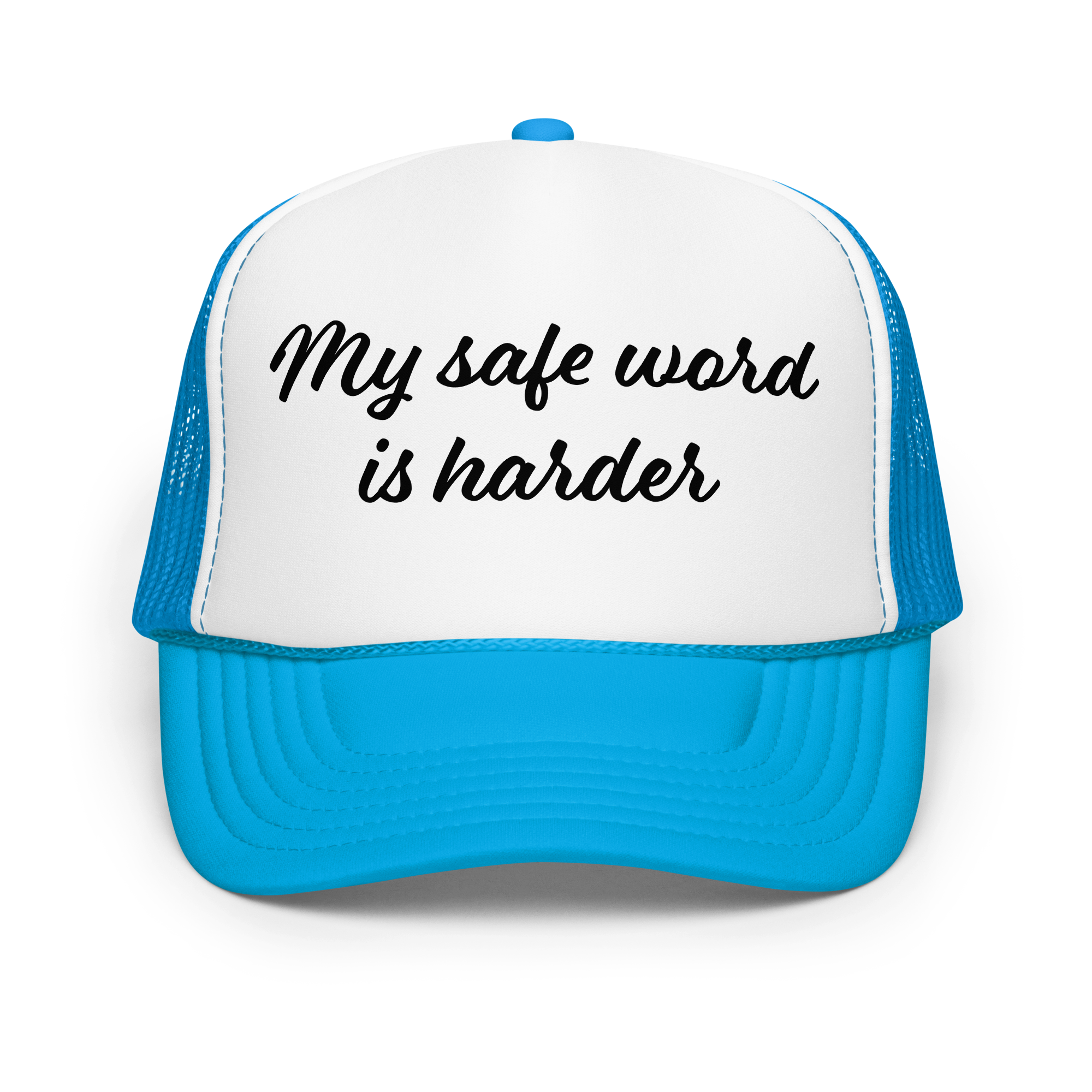 “My Safe Word is Harder” Foam Trucker Hat 😏🔥
