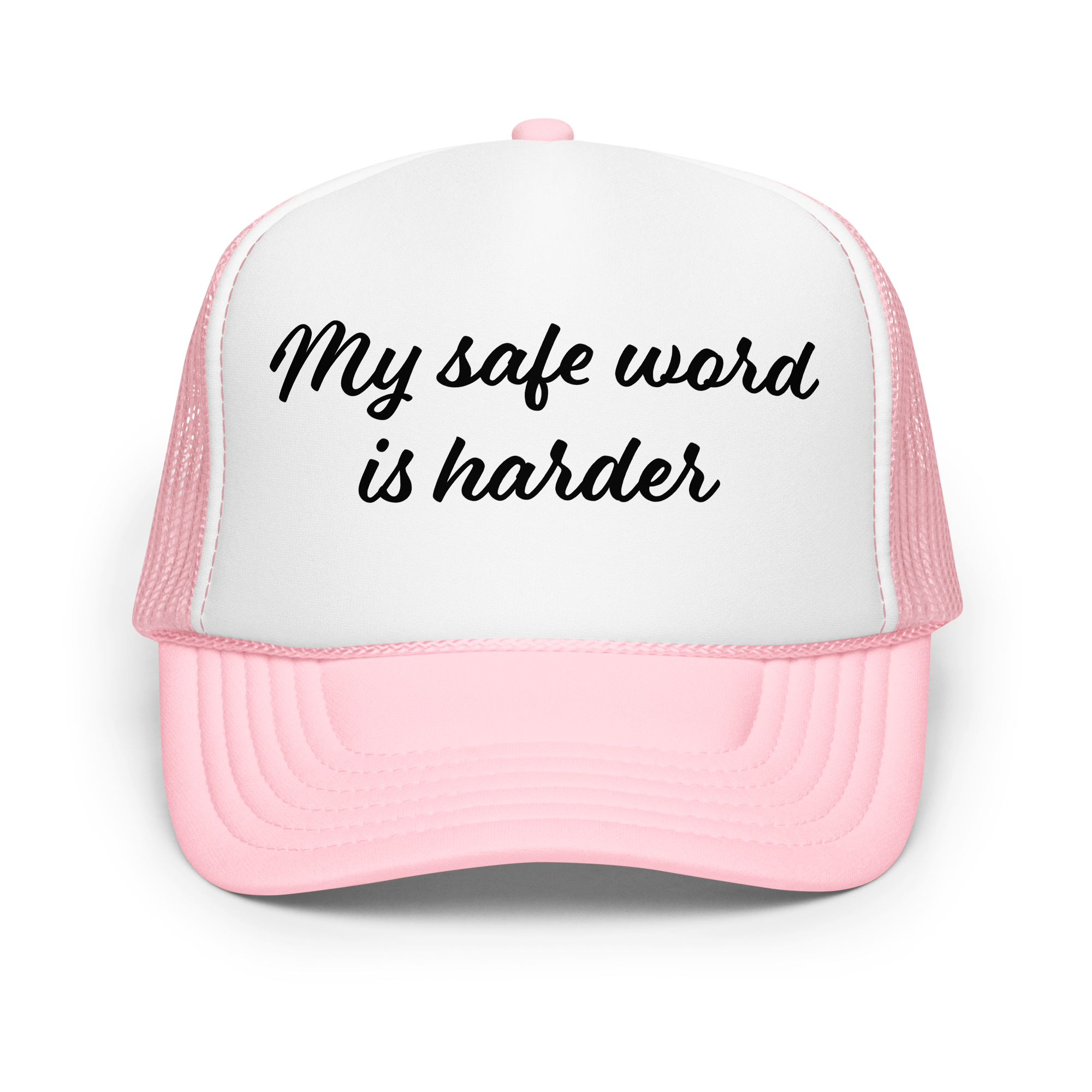 “My Safe Word is Harder” Foam Trucker Hat 😏🔥