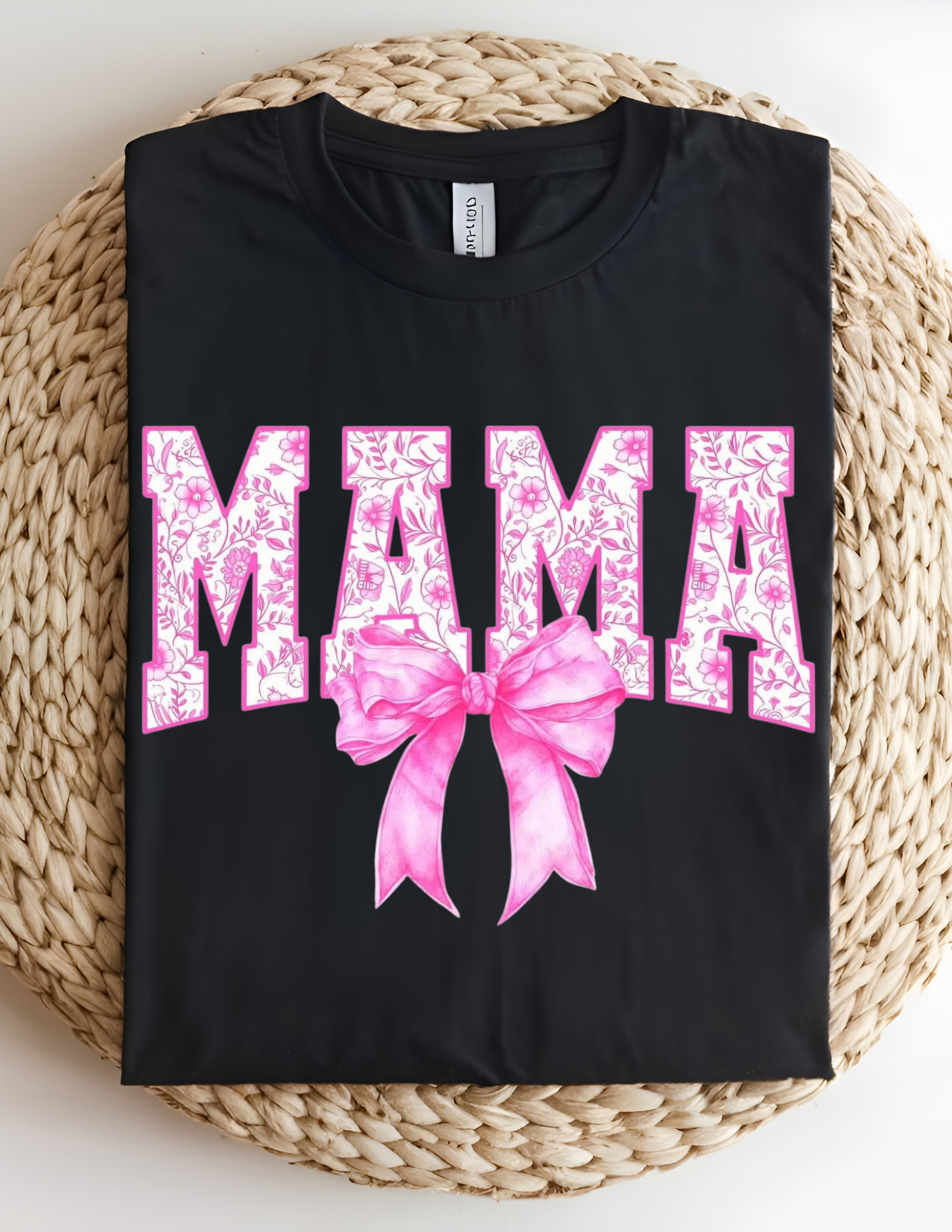 Floral Bow Mama Graphic Tee