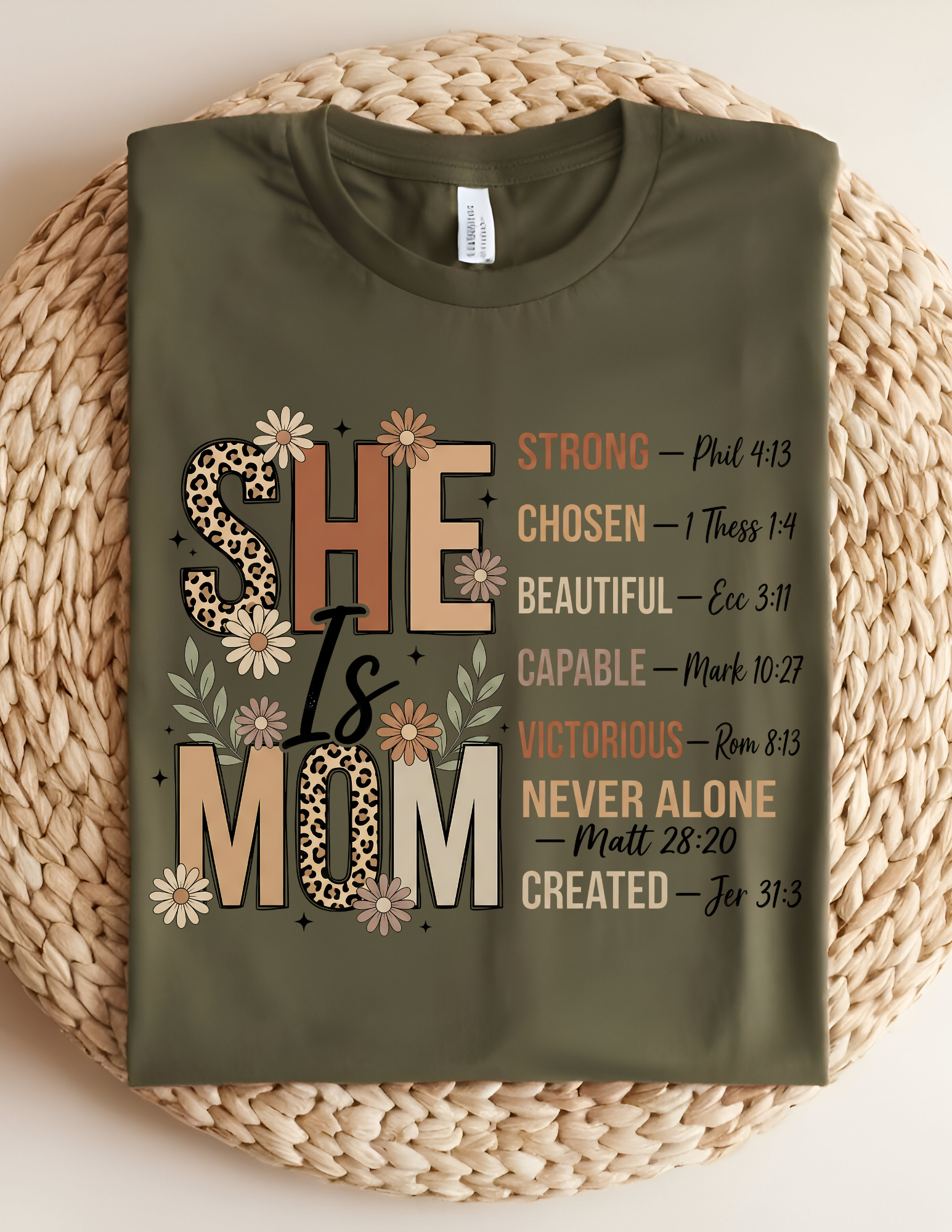 🌿 She Is Mom Inspirational Tee 🌿