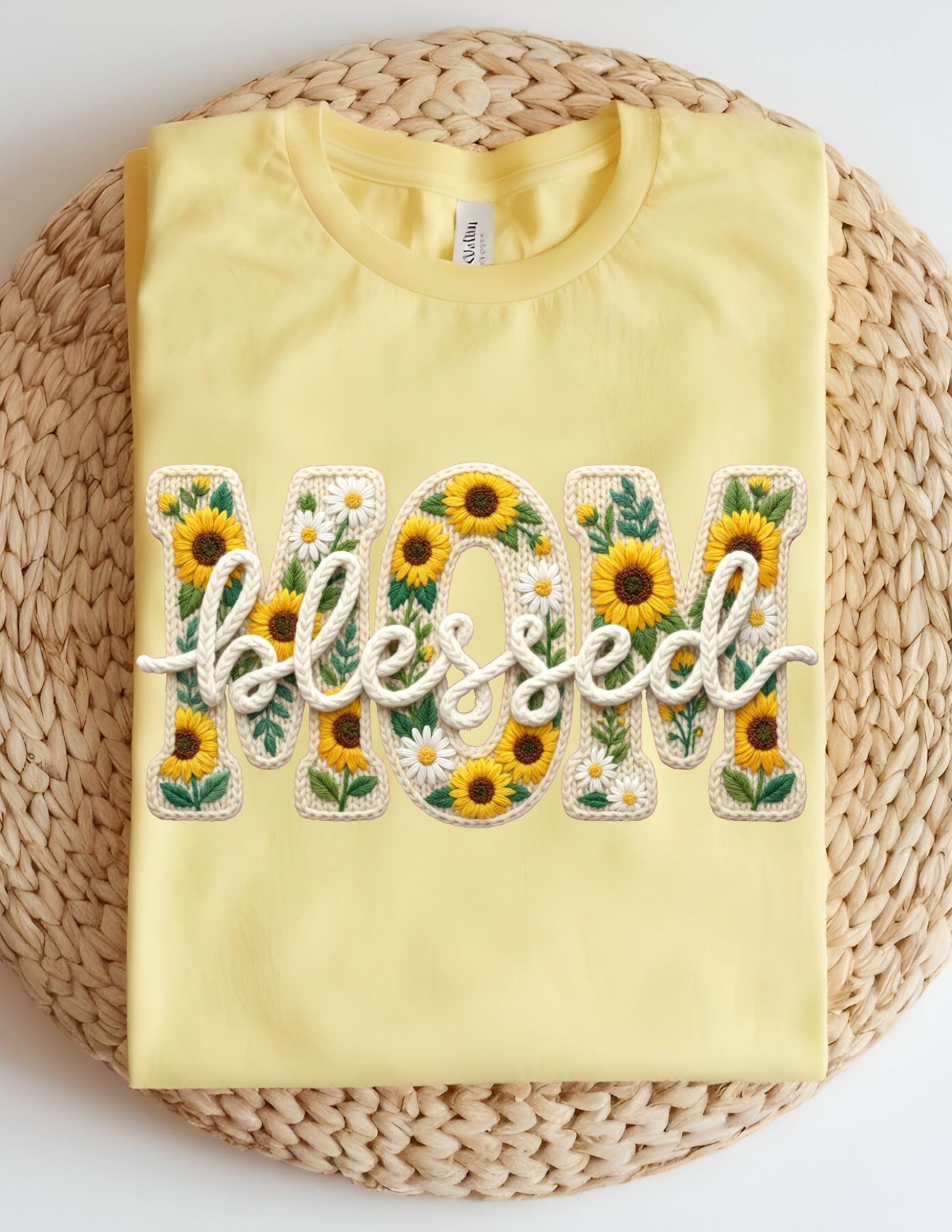 Sunflower “Mom Blessed” Tee 🌻💛