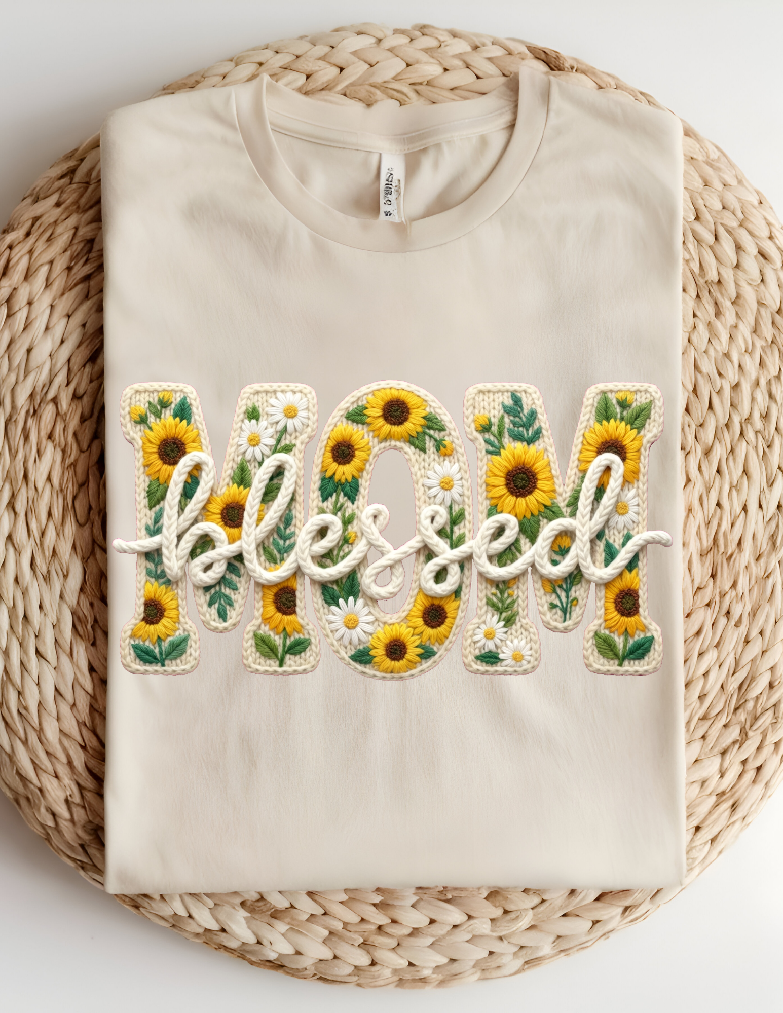 Sunflower “Mom Blessed” Tee 🌻💛