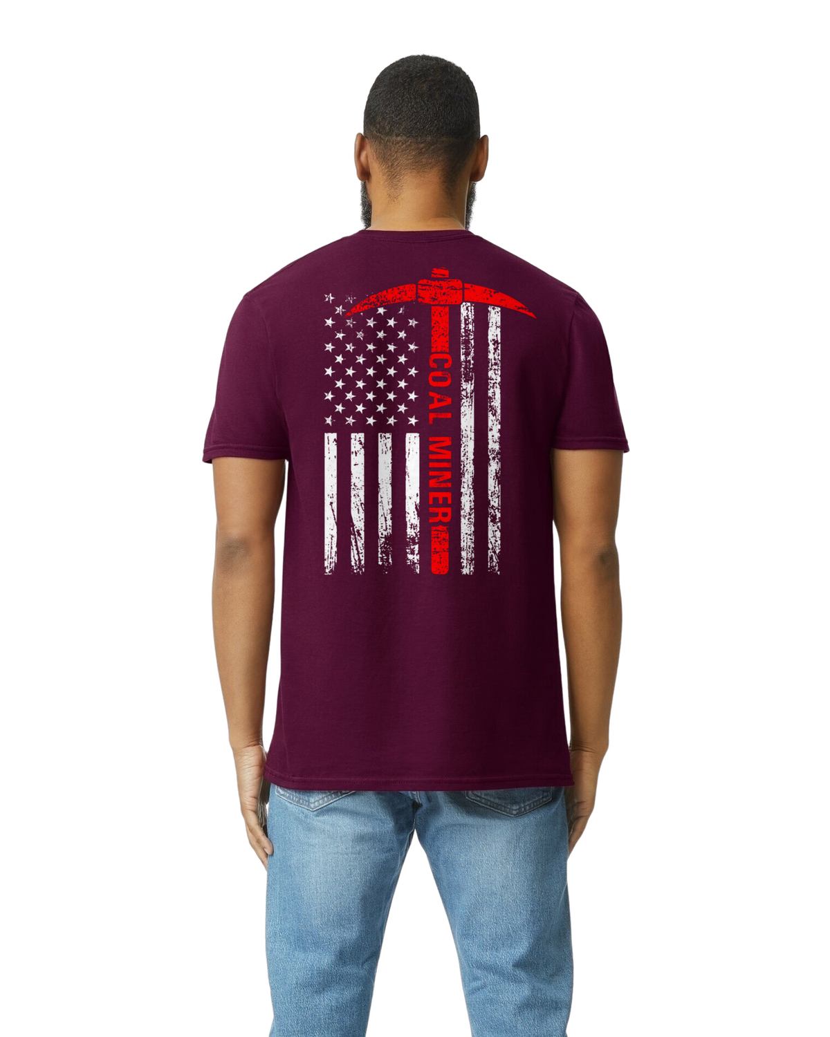 Coal Miner American Flag Tee