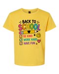Back to School Checklist Graphic Tee