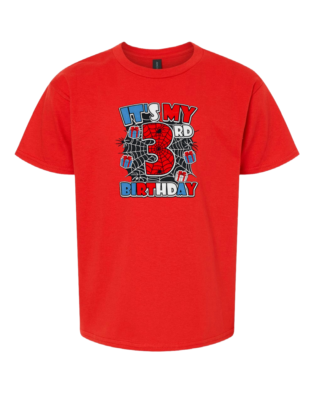 It's My 3rd Birthday Spider-Themed Youth Tee