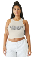 Blue Collar Pillows Women’s Micro Ribbed Racerback Tank