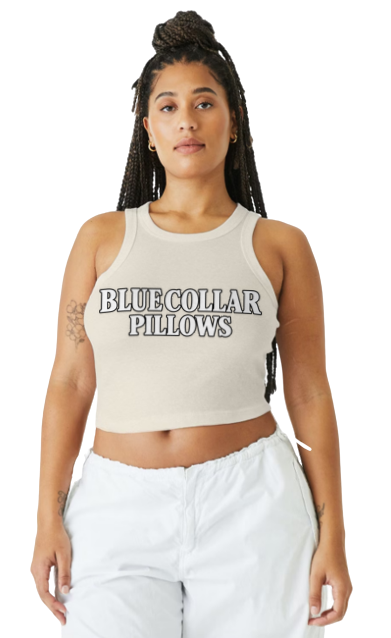 Blue Collar Pillows Women’s Micro Ribbed Racerback Tank