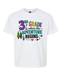3rd Grade Is Where the Adventure Begins Youth T-Shirt